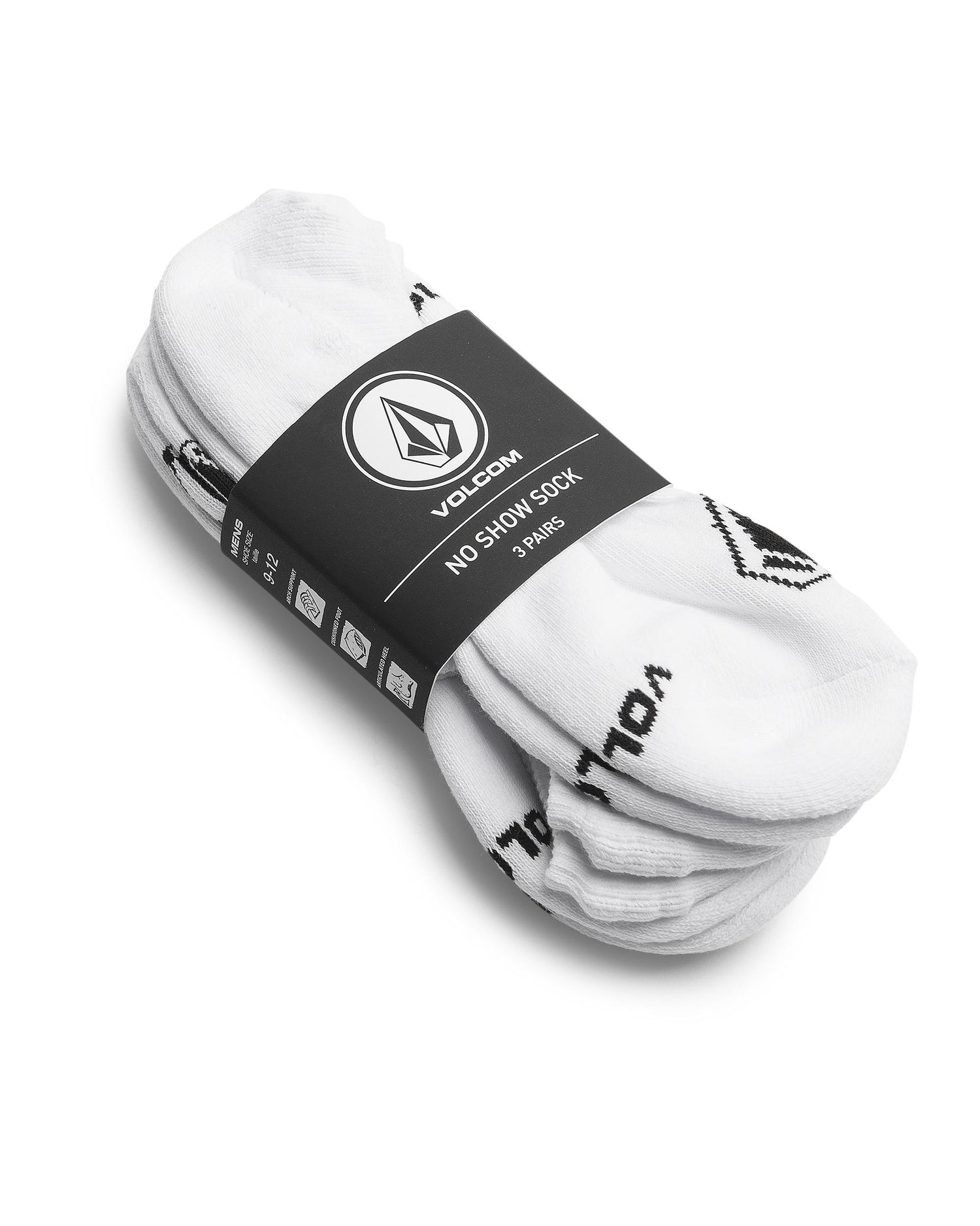 STONES NSHW 3-PACK - CALZE D6312611 _WHT VOLCOM 