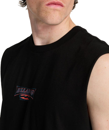 BURLEIGH MU - T-SHIRT EBYZT00491 -BLK BILLABONG 