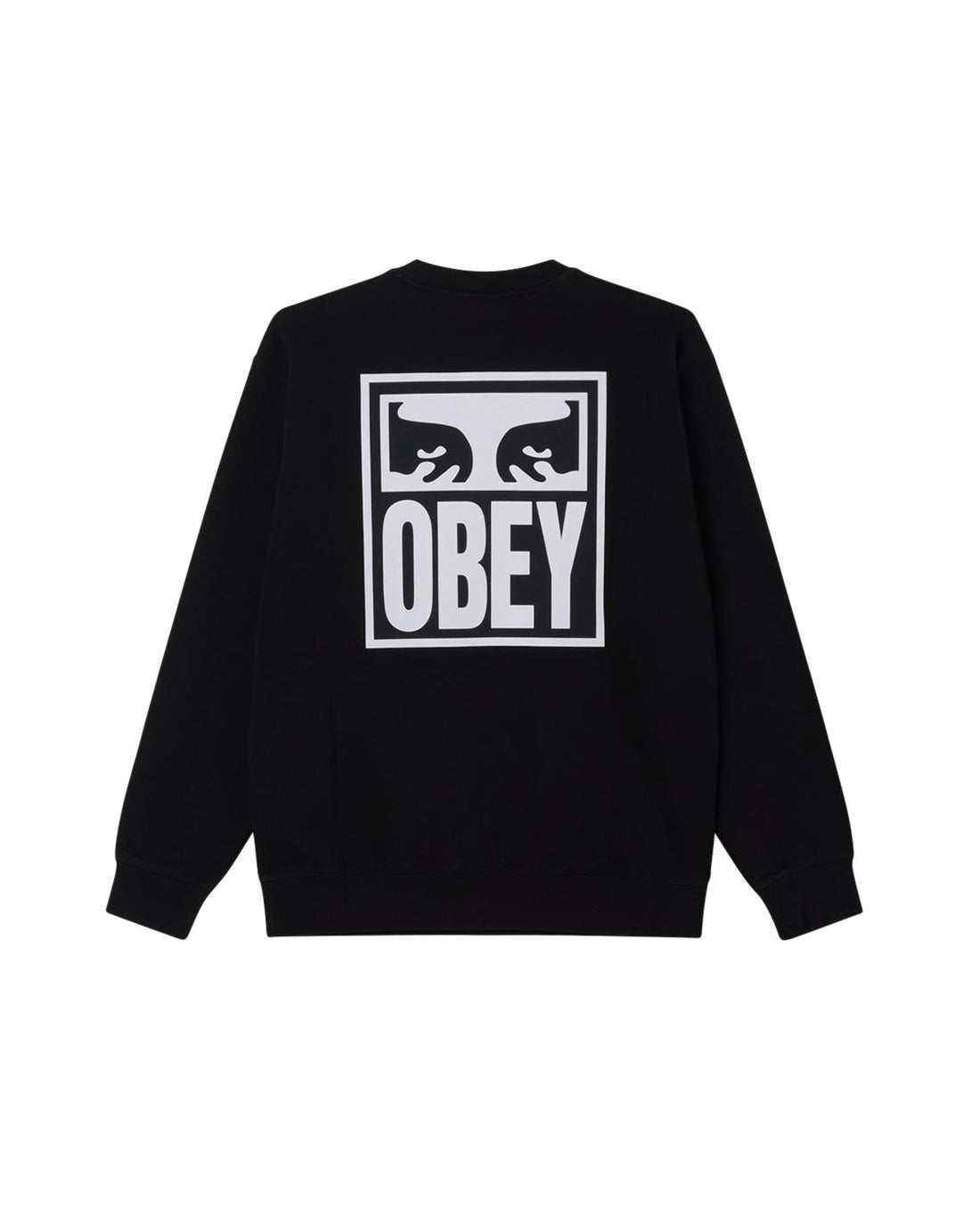 EYES ICON 2 CREW - FELPA 22UC0000155 -BLK OBEY