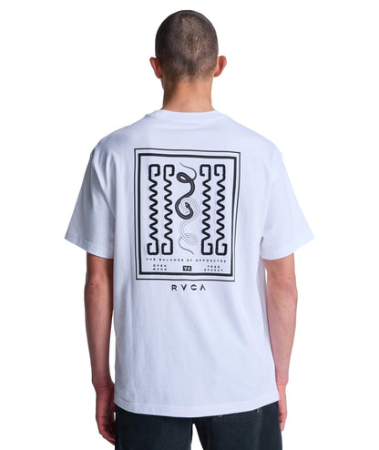 AMAZE SNAKE - T-SHIRT EVYZT00321 -WHT RVCA 