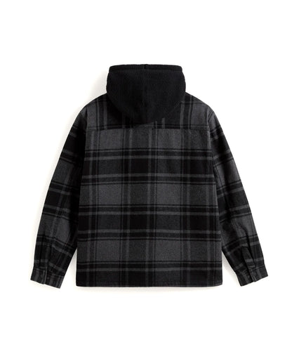 PIEDMONT HOODED PLAID SHACKET - CAMICIA VN000P7V QFY1 VANS 