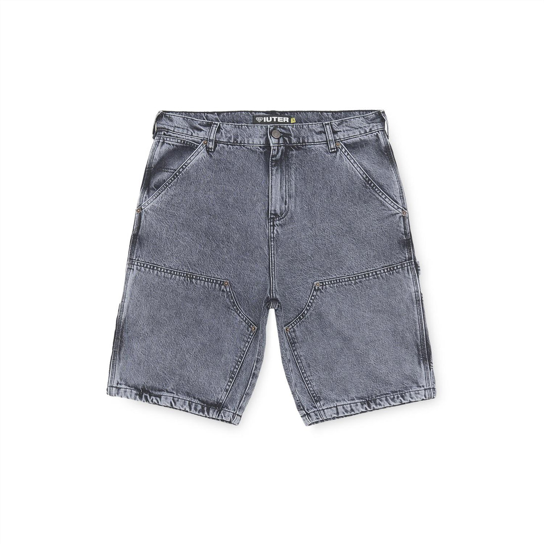 DOUBLE KNEE DENIM - SHORTS 25SIDS04 -GREYBLEACH IUTER 