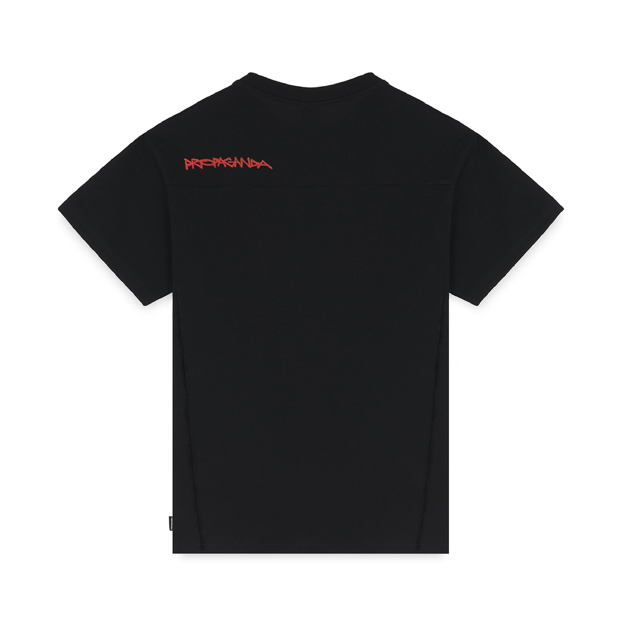 LOGO SCRIPT EMBROIDERY - T-SHIRT 25FWPRTS529 -01 PROPAGANDA 