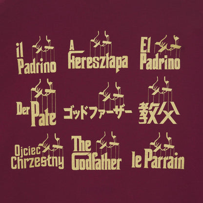 THE GODFATHER: WORLDWIDE LS - T-SHIRT 25WILS60 -BURGUNDY IUTER 