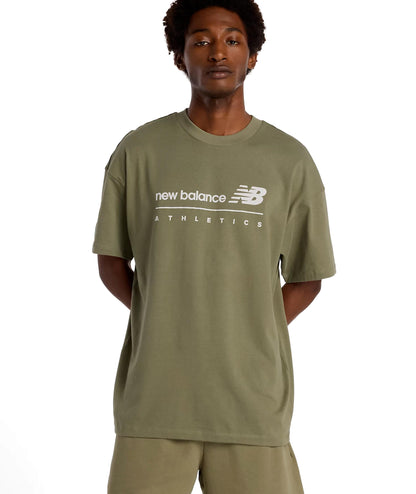 LINEAR GRAPHIC - T-SHIRT MT53525DEK . NEW BALANCE 