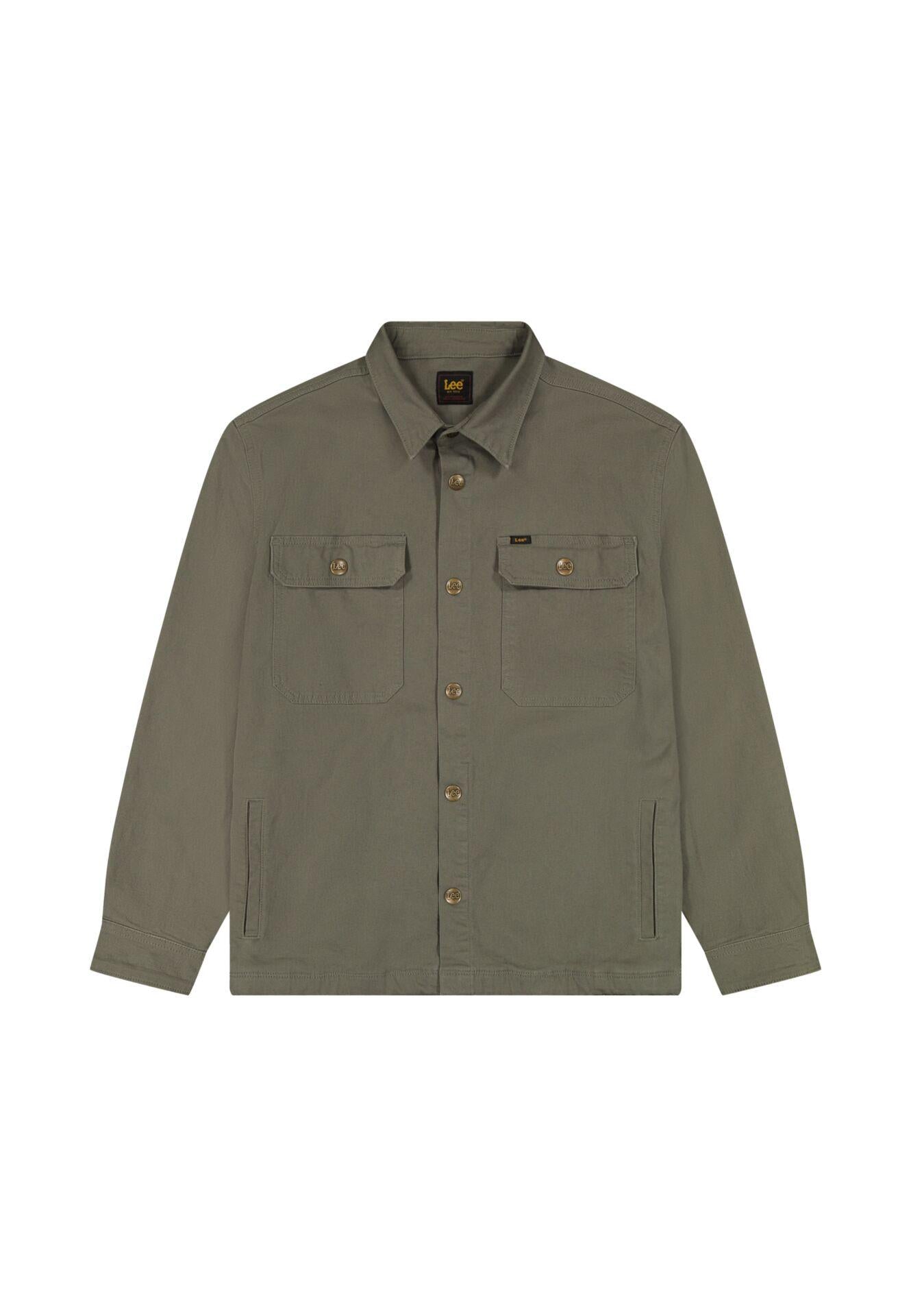 2 POCKET LICHEN OLIVE - CAMICIA 112376566 . LEE 