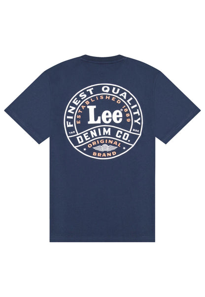 STAMP LEE RIVET NAVY - T-SHIRT 112376494 . LEE 