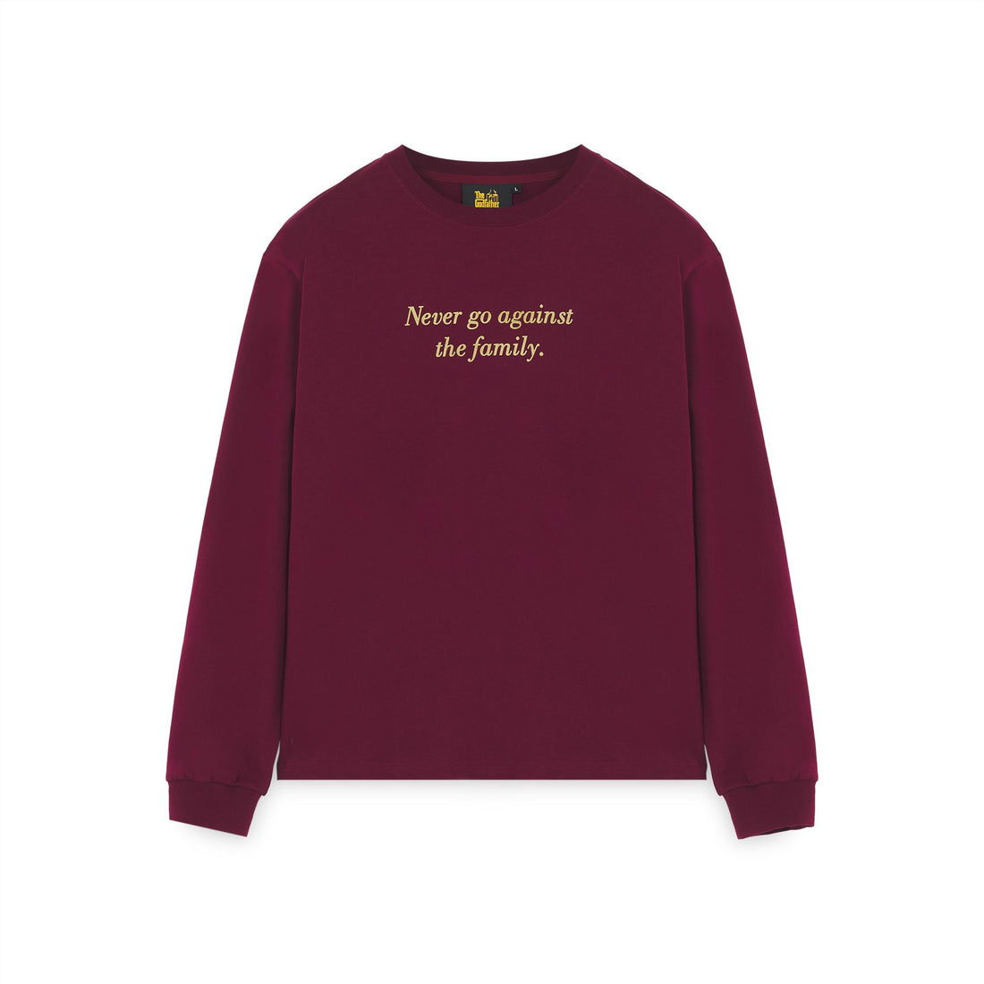THE GODFATHER: WORLDWIDE LS - T-SHIRT 25WILS60 -BURGUNDY IUTER 