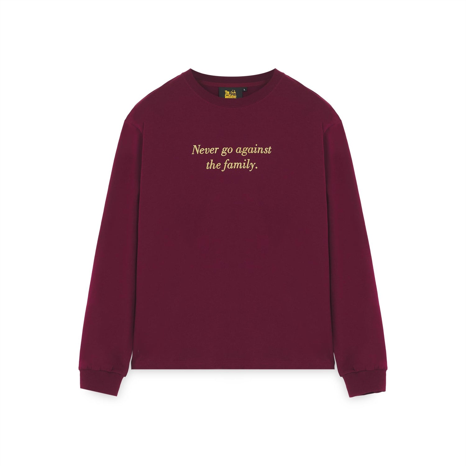 THE GODFATHER: WORLDWIDE LS - T-SHIRT 25WILS60 -BURGUNDY IUTER 