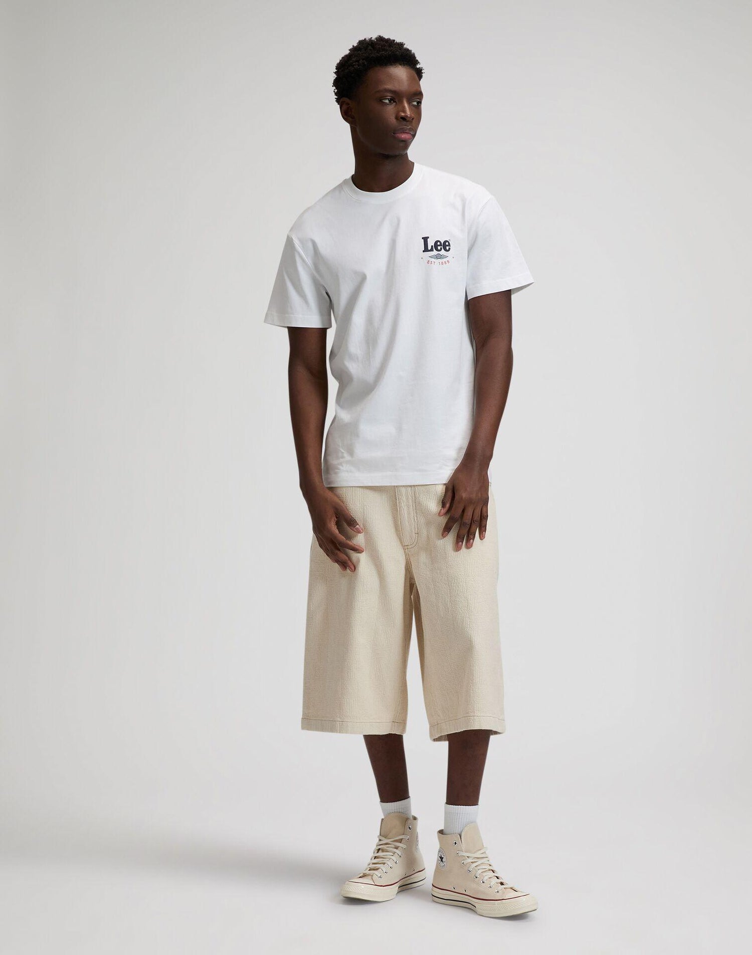 STAMP LEE BRIGHT WHITE - T-SHIRT 112376493 . LEE 