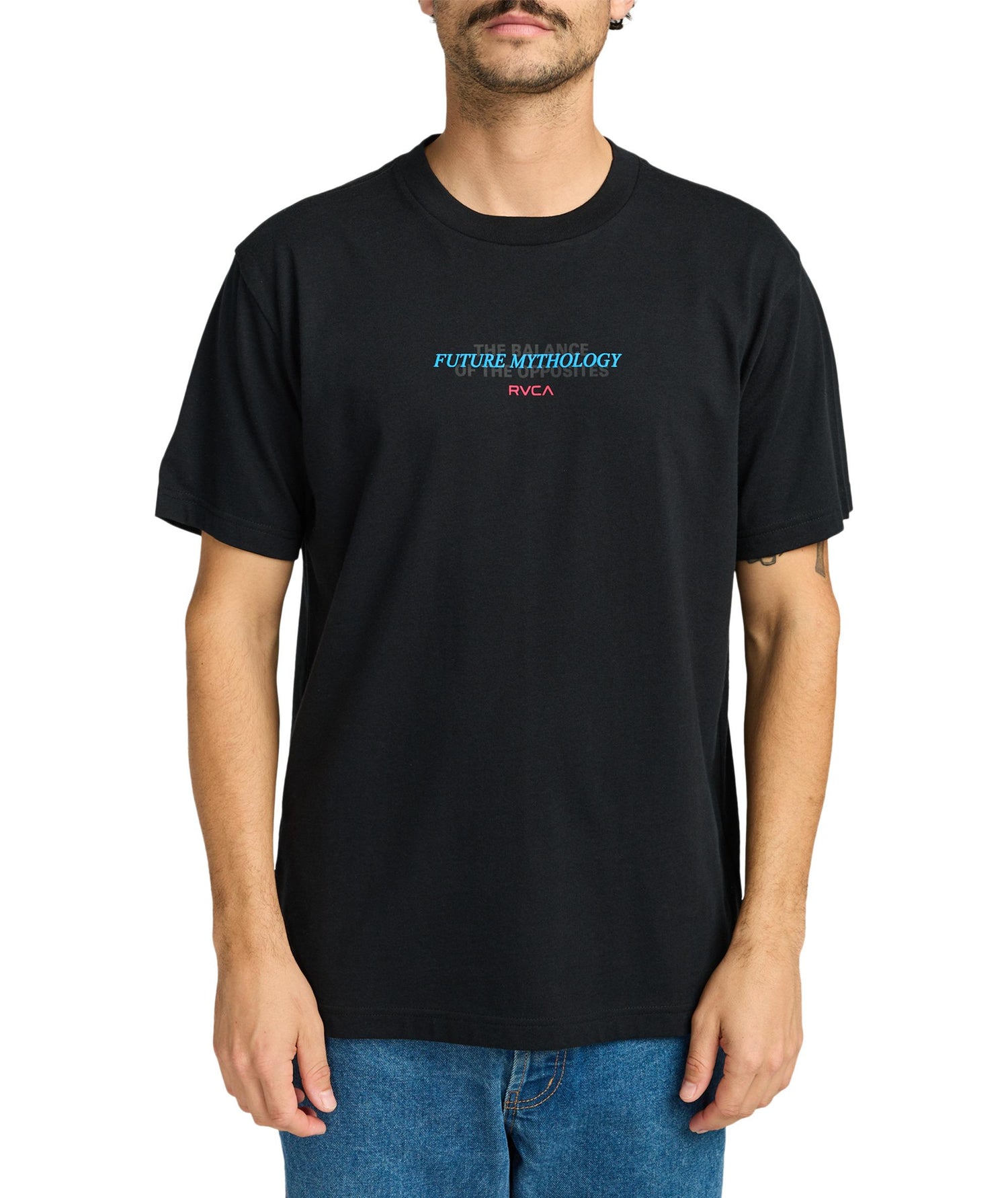 SUPERBLAST - T-SHIRT EVYZT00250 -BLK RVCA 