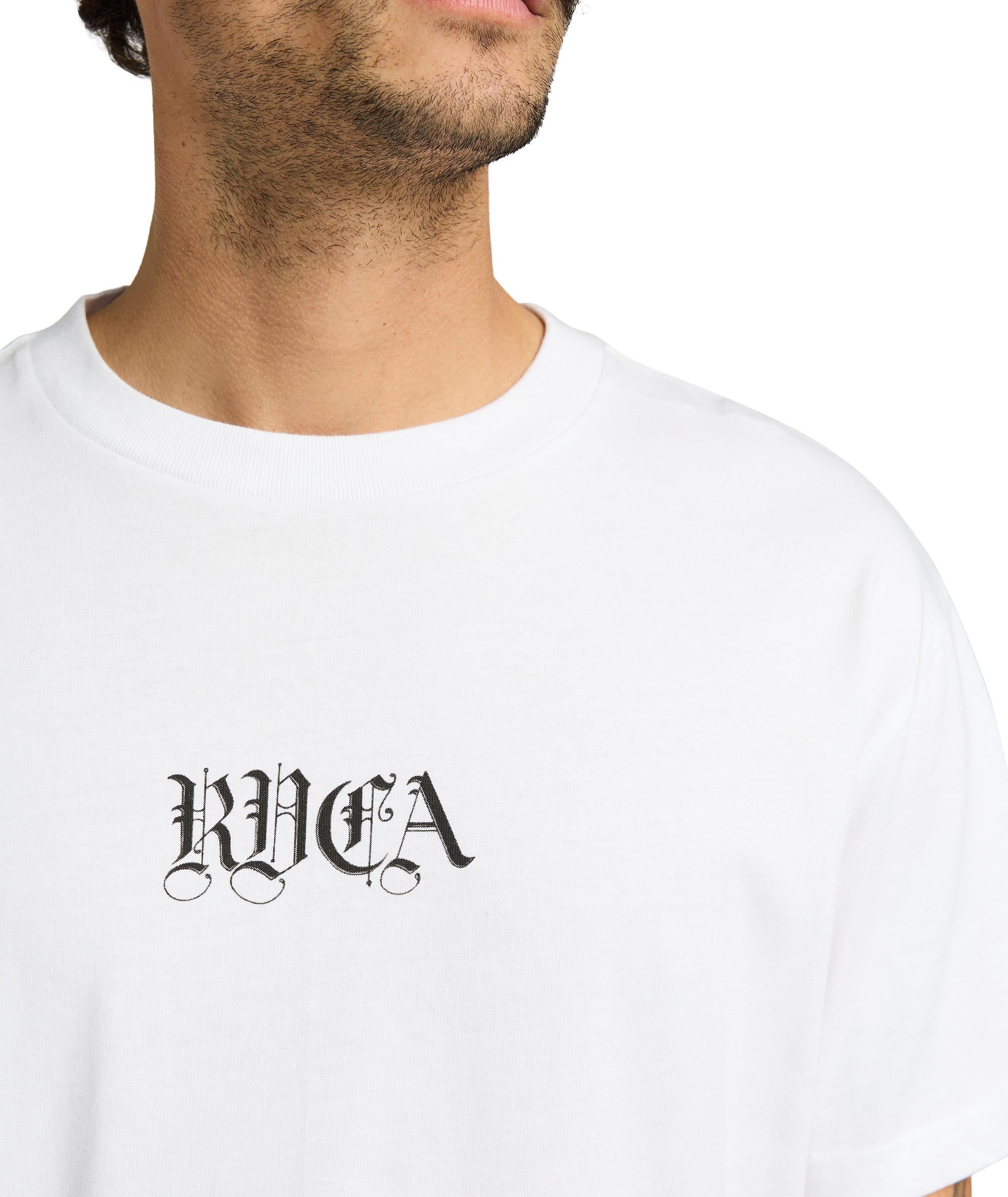 BENJ BATTLE - T-SHIRT EVYZT00254 -WHT RVCA 