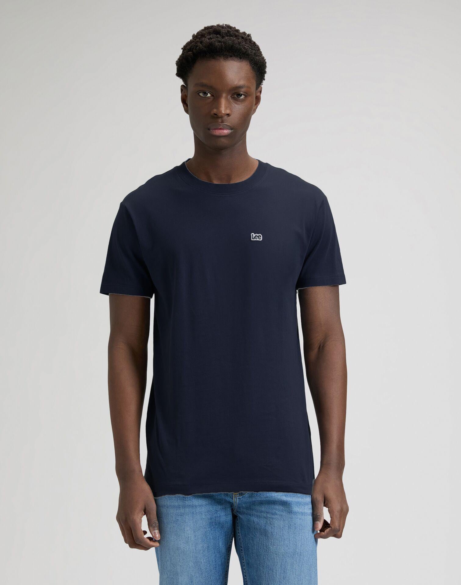 PATCH LOGO NAVY - T-SHIRT 112376603 . LEE 