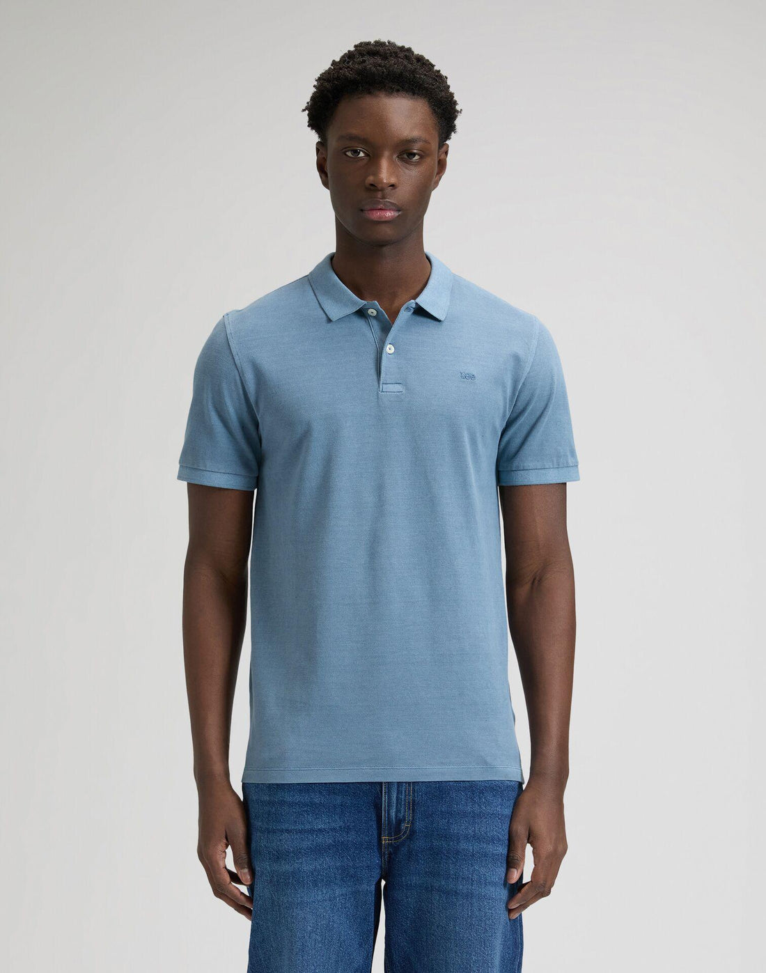 GARMENT DYE DUSTIER BLUE - POLO 112376470 . LEE 