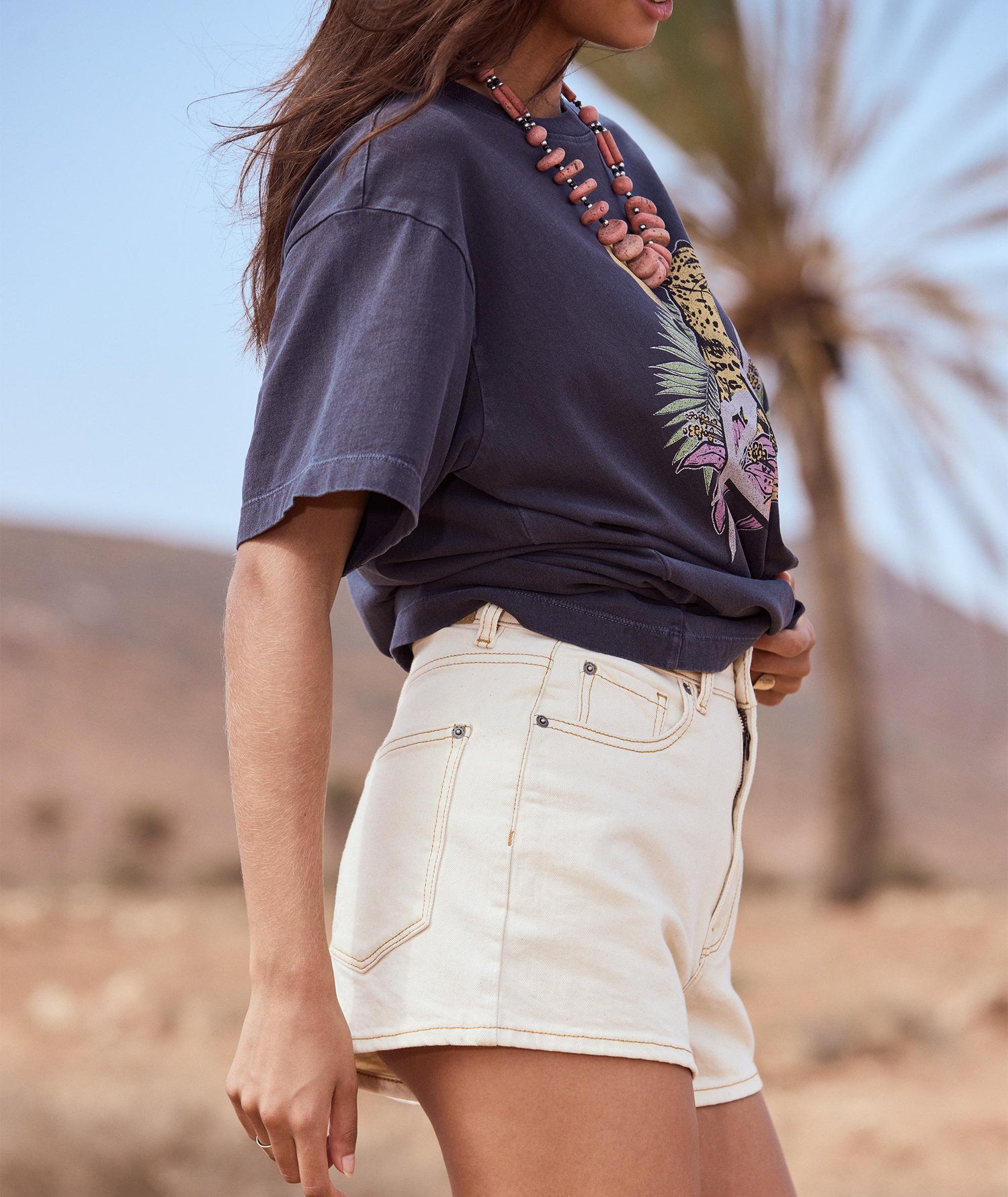 CHLO NATURAL - SHORTS ERJDS03323 -YEF0 ROXY 
