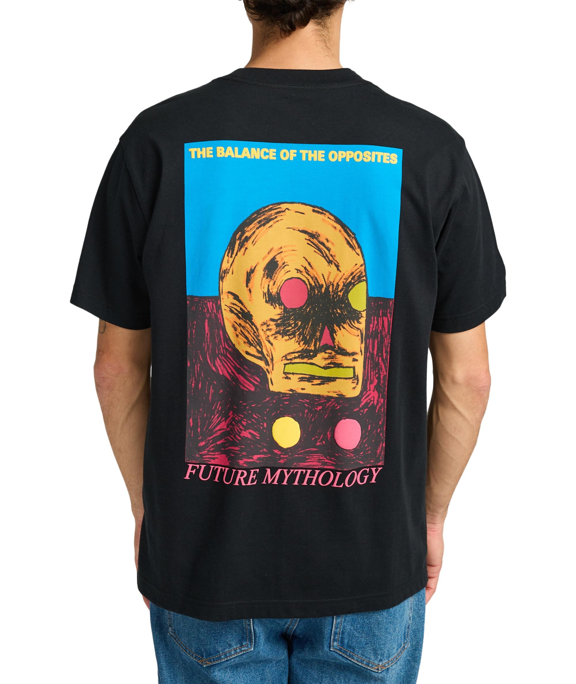 SUPERBLAST - T-SHIRT EVYZT00250 -BLK RVCA 