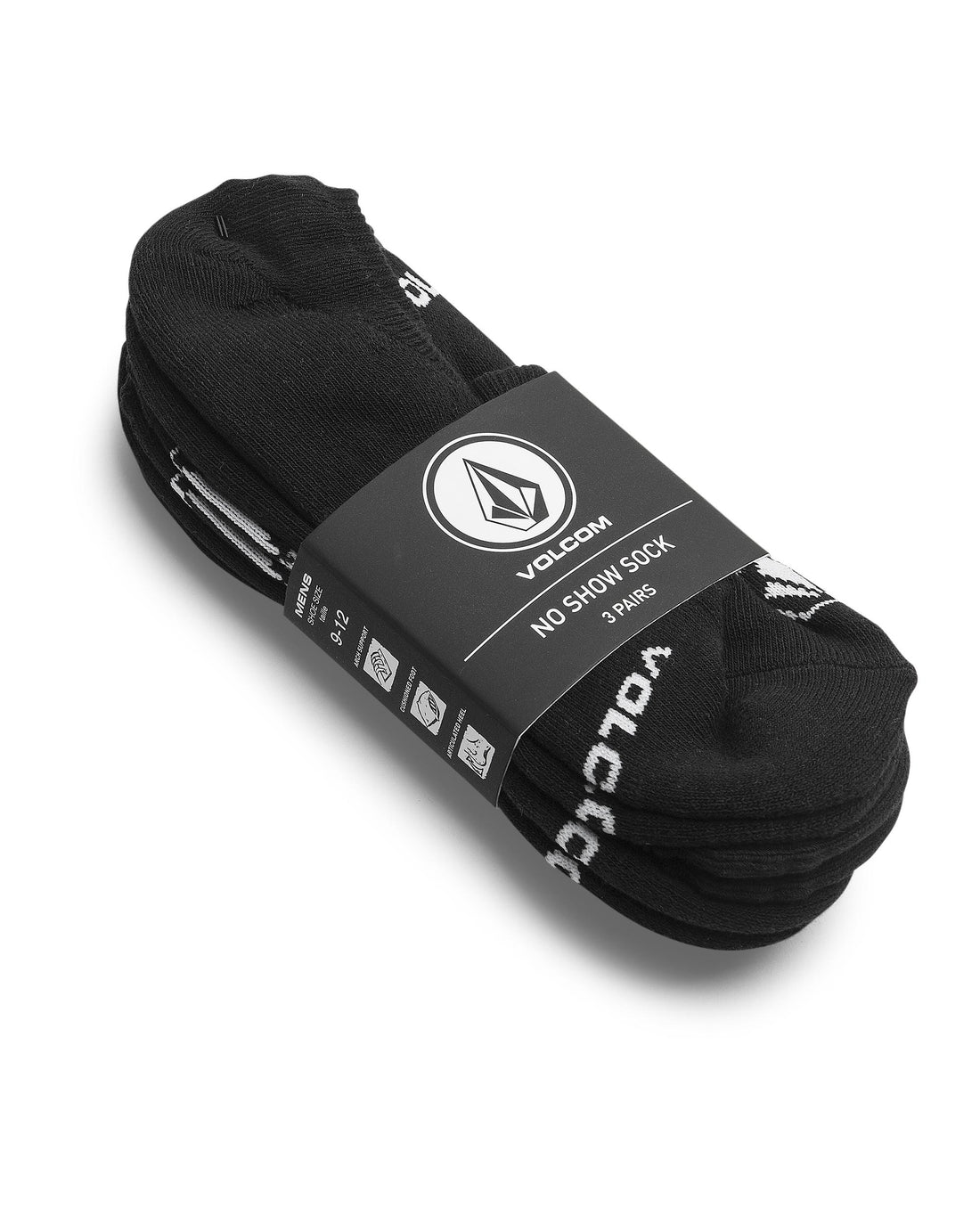 STONES NSHW 3-PACK - CALZE D6312611 _BLK VOLCOM 