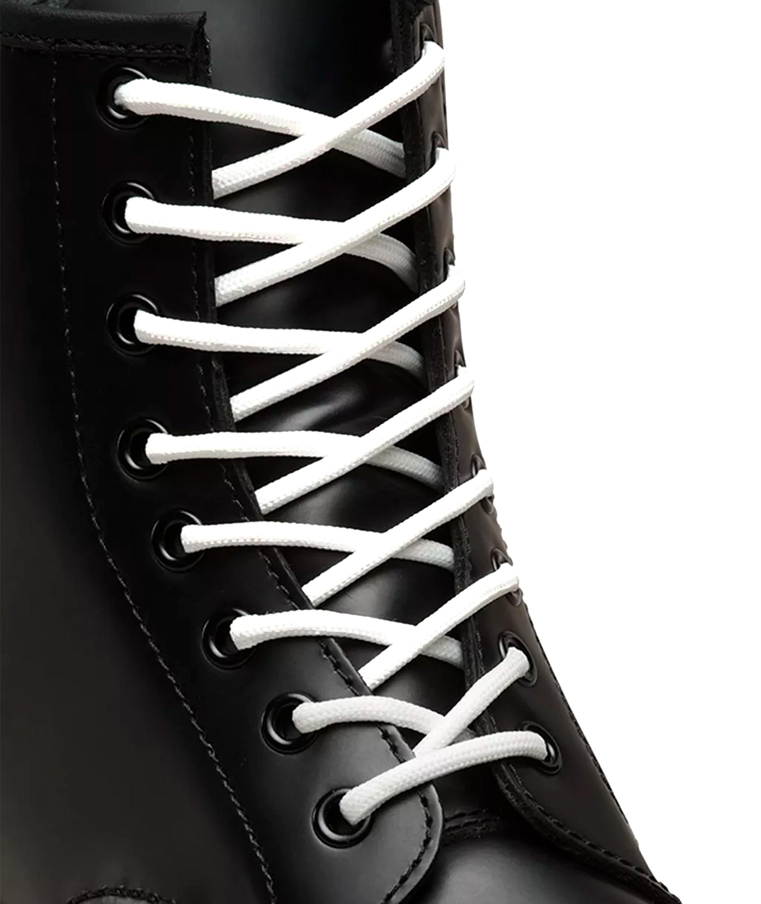 140CM WHITE ROUND LACE 8-10I - LACCI AC052001 . DR MARTENS 