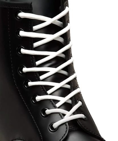 140CM WHITE ROUND LACE 8-10I - LACCI AC052001 . DR MARTENS 