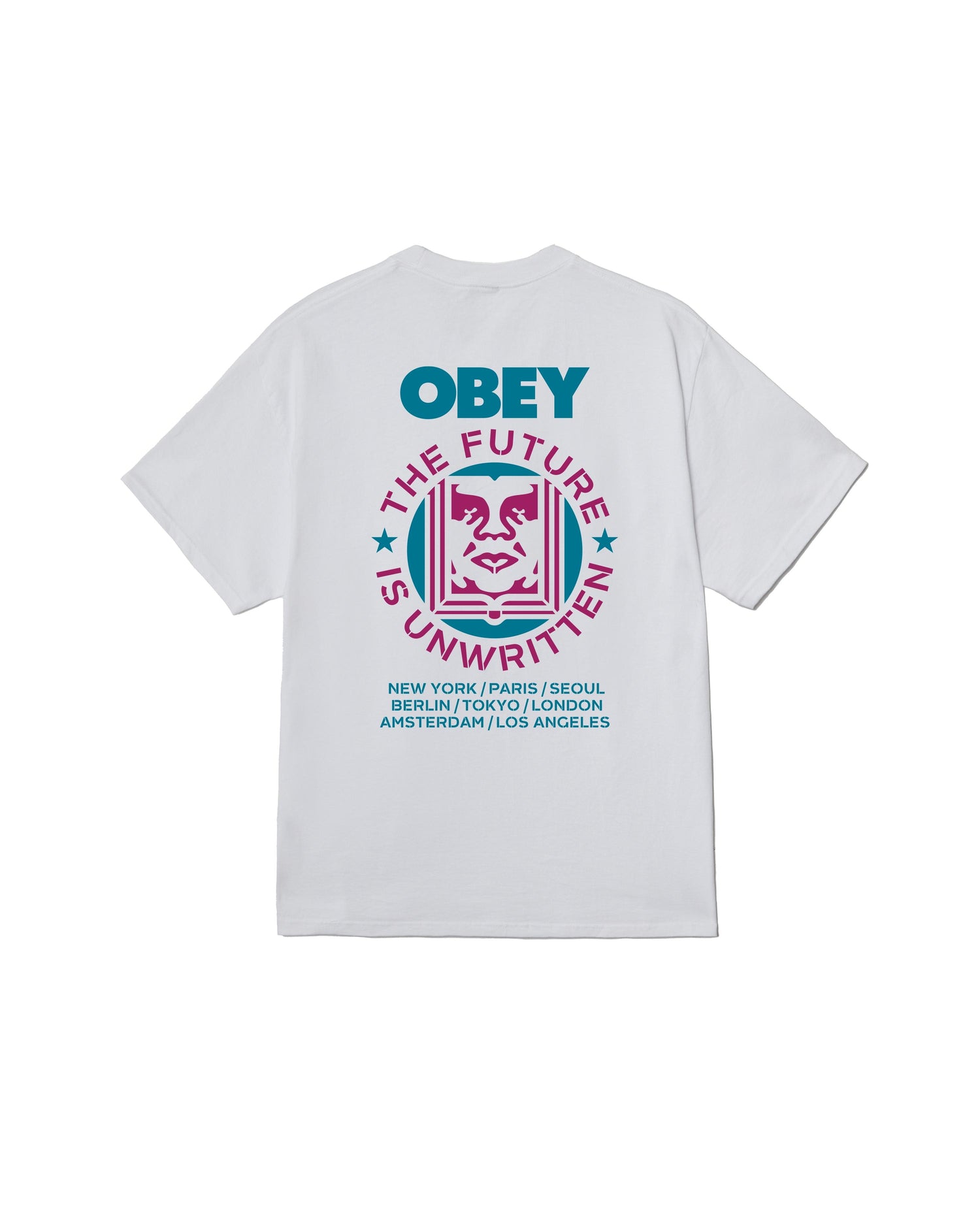 FUTURE UNWRITTEN - T-SHIRT 22MC0001690 -WHT OBEY 