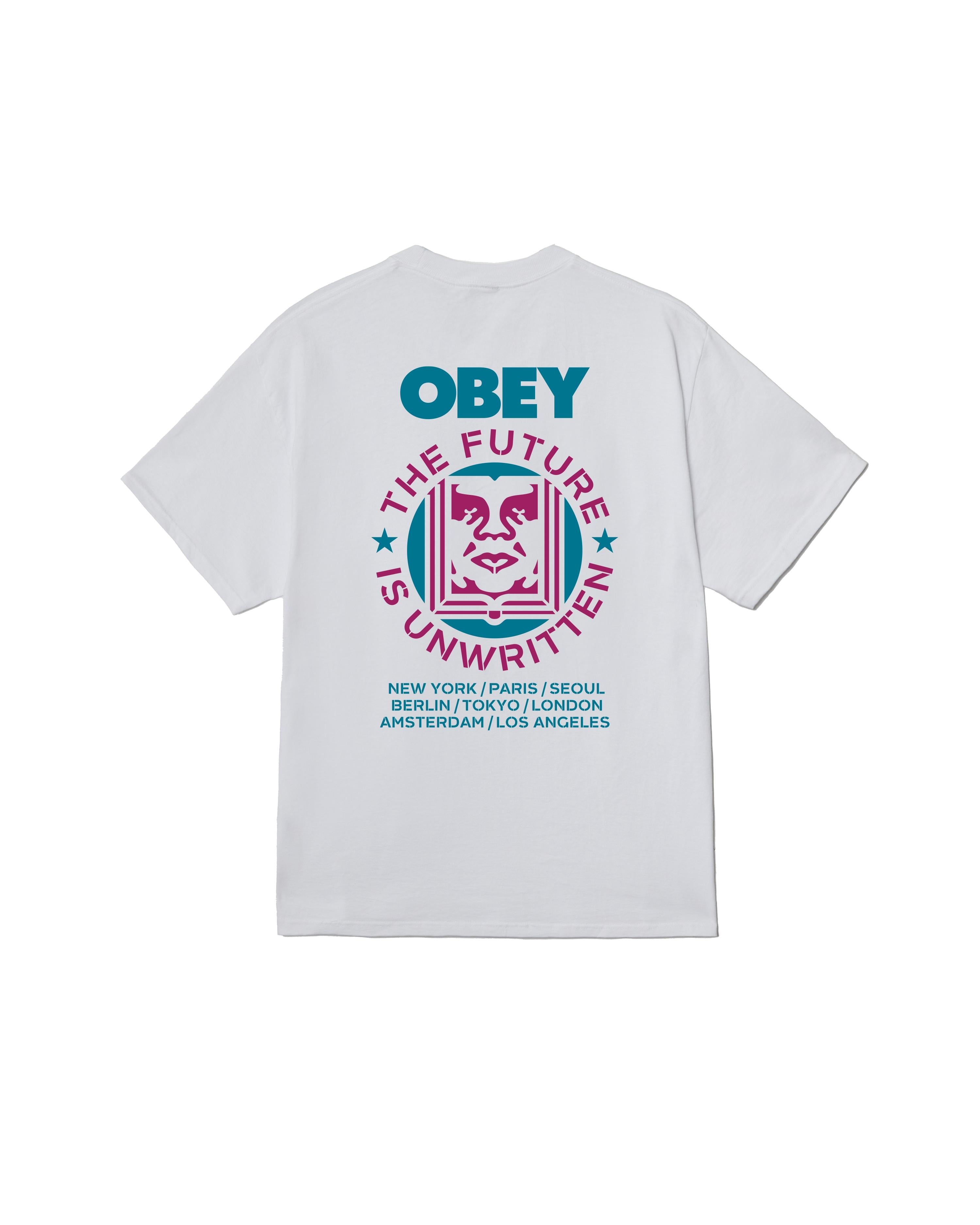 FUTURE UNWRITTEN - T-SHIRT 22MC0001690 -WHT OBEY 