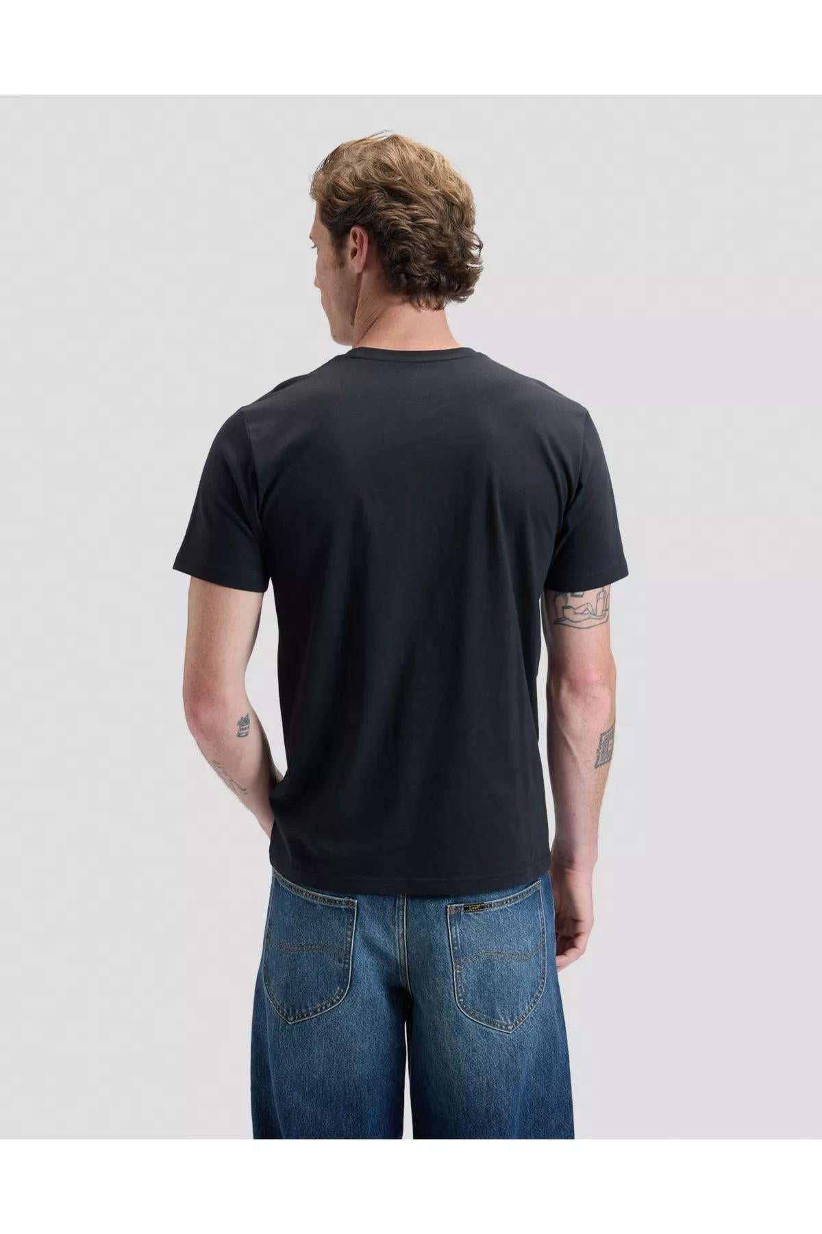 PATCH LOGO WASHED BLACK - T-SHIRT 112376604 . LEE 