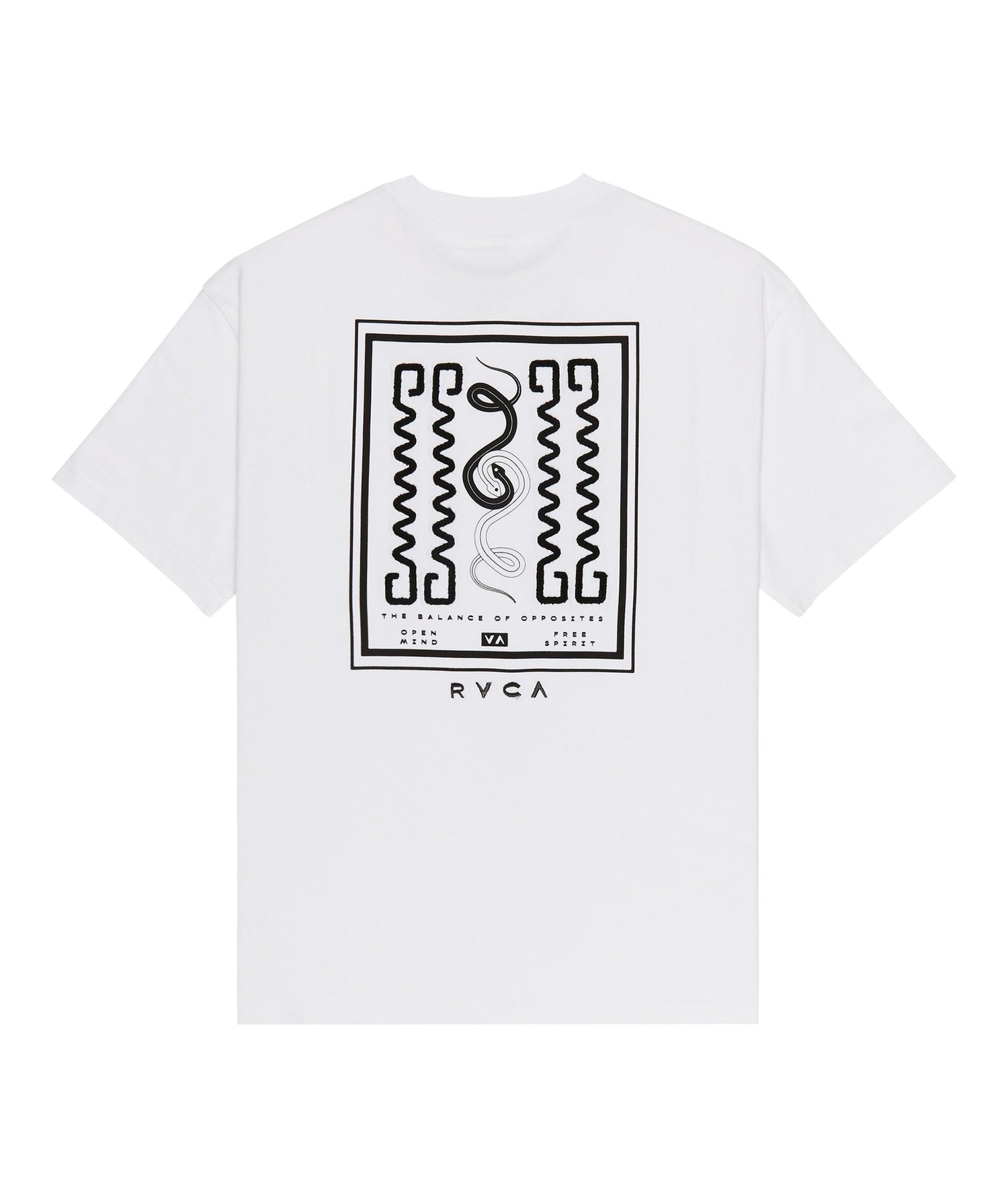 AMAZE SNAKE - T-SHIRT EVYZT00321 -WHT RVCA 