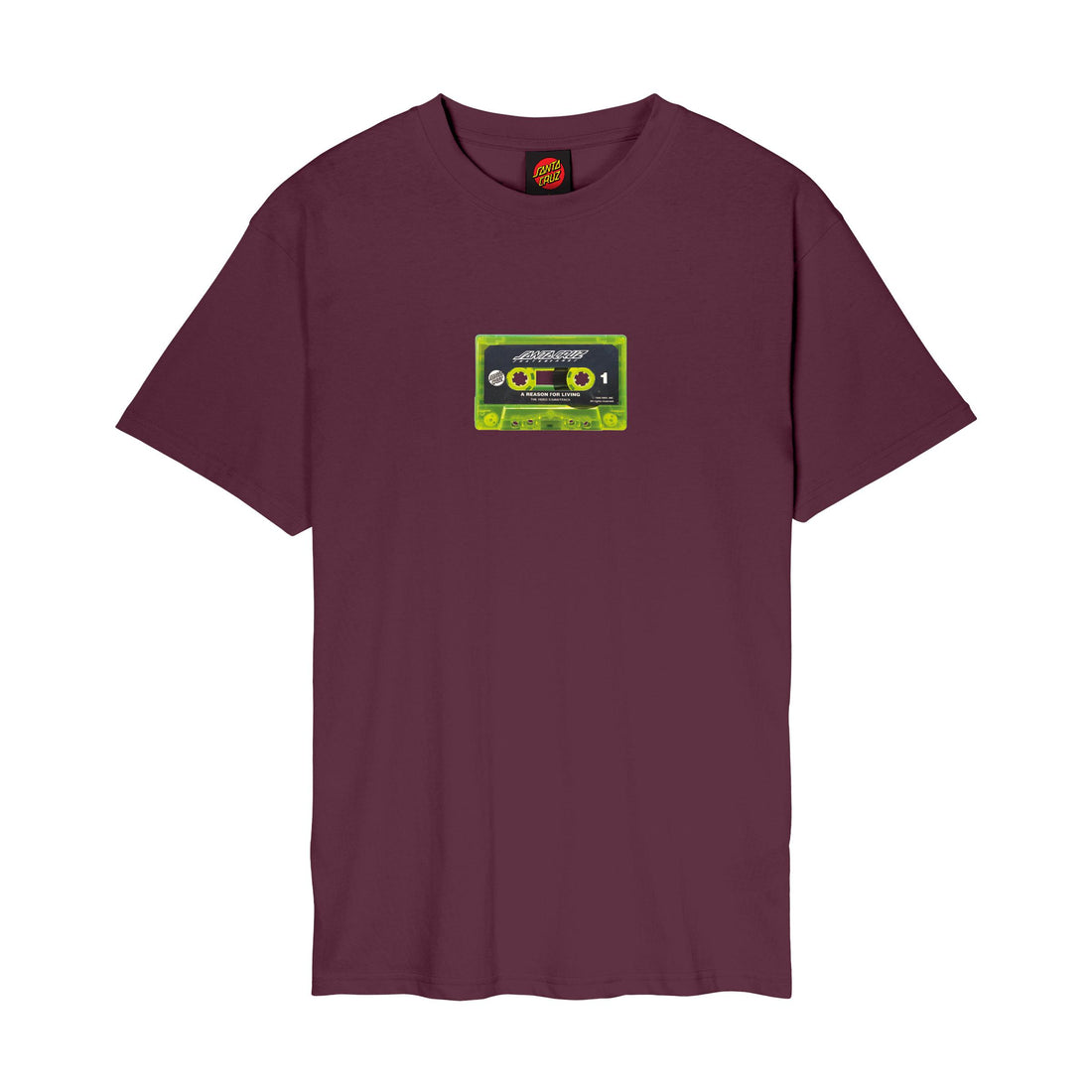 REASON FOR LIVING MIXTAPE - T-SHIRT SCA-TEE-12837  SANTA CRUZ 