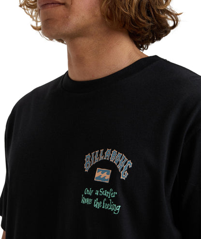 KNOW THE FEELIN - T-SHIRT EBYZT00290 -BLK BILLABONG 
