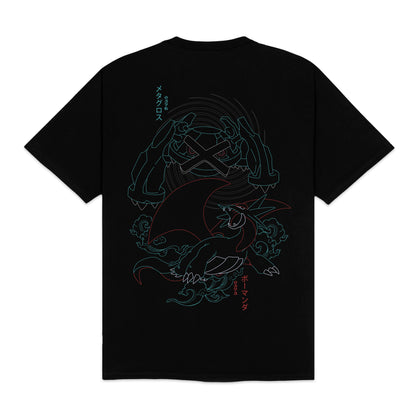SALAMENCE &amp; METAGROSS - T-SHIRT TS1038-TT -01 DOLLY NOIRE 