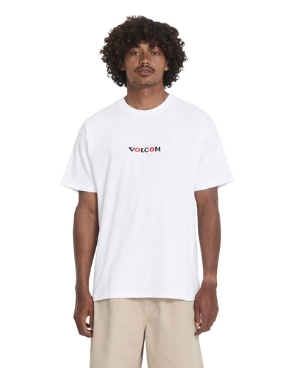 FA SETH CONBOY - T-SHIRT A4312672 _WHT VOLCOM 