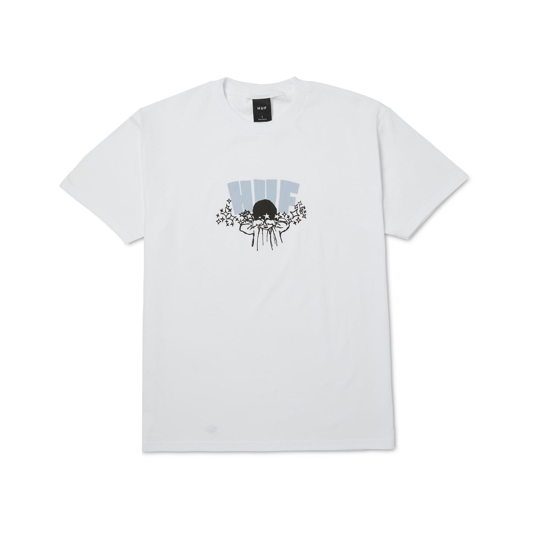 DAZED S/S TEE - T-SHIRT 71MC0001182 -WHITE HUF 