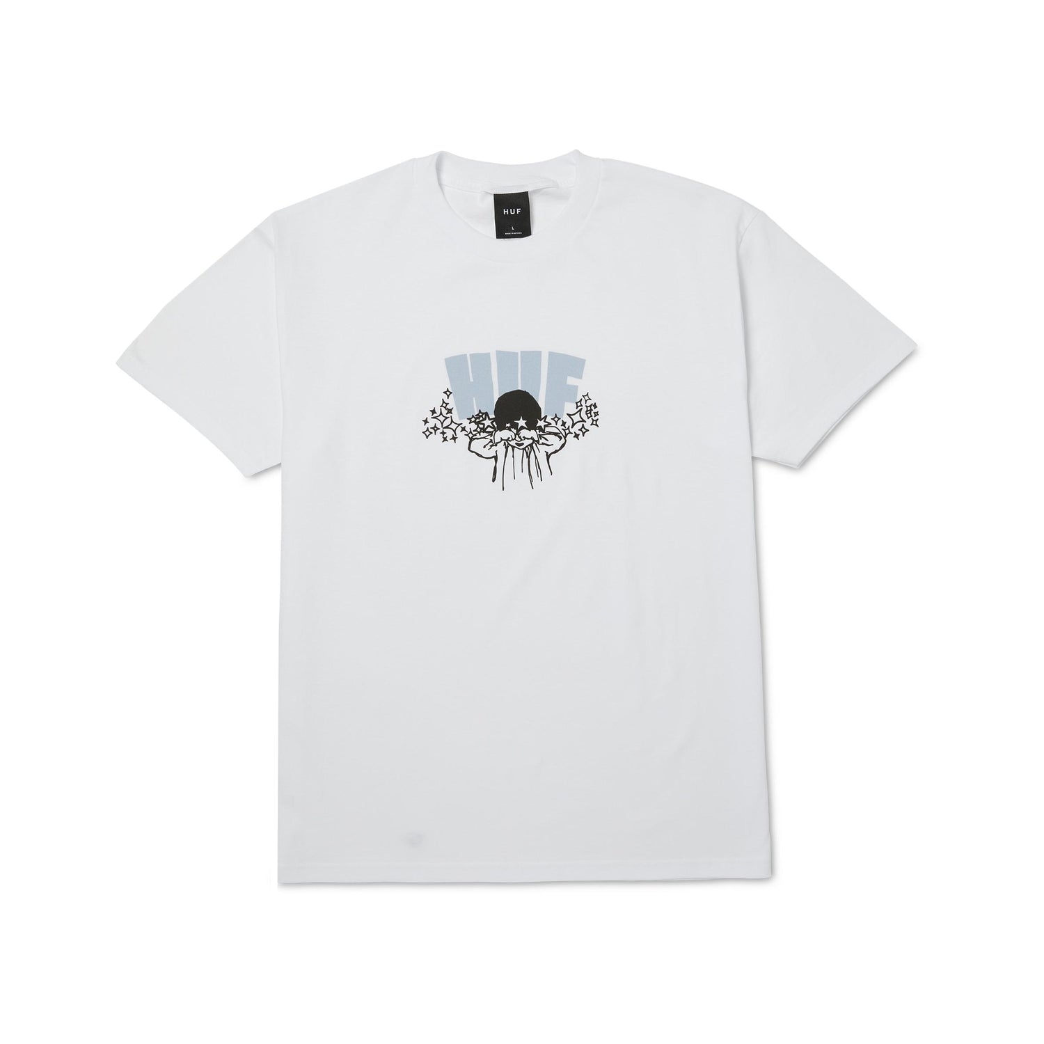 DAZED S/S TEE - T-SHIRT 71MC0001182 -WHITE HUF 