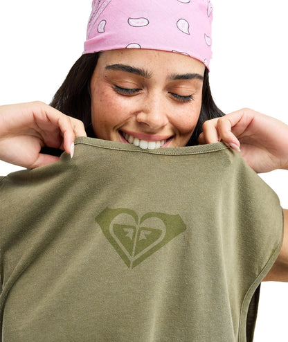 CRYSTAL SEA - T-SHIRT ERJZT06083 -GLD0 ROXY 