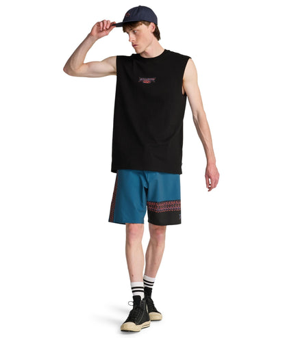 BURLEIGH MU - T-SHIRT EBYZT00491 -BLK BILLABONG 