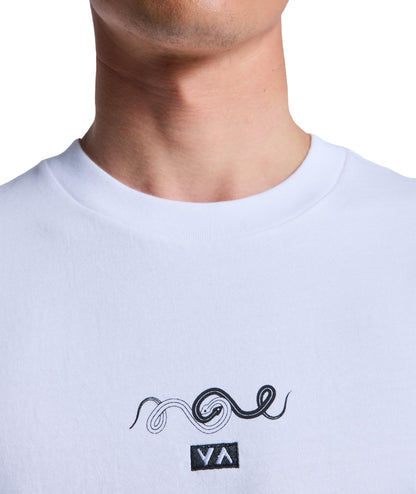 AMAZE SNAKE - T-SHIRT EVYZT00321 -WHT RVCA 