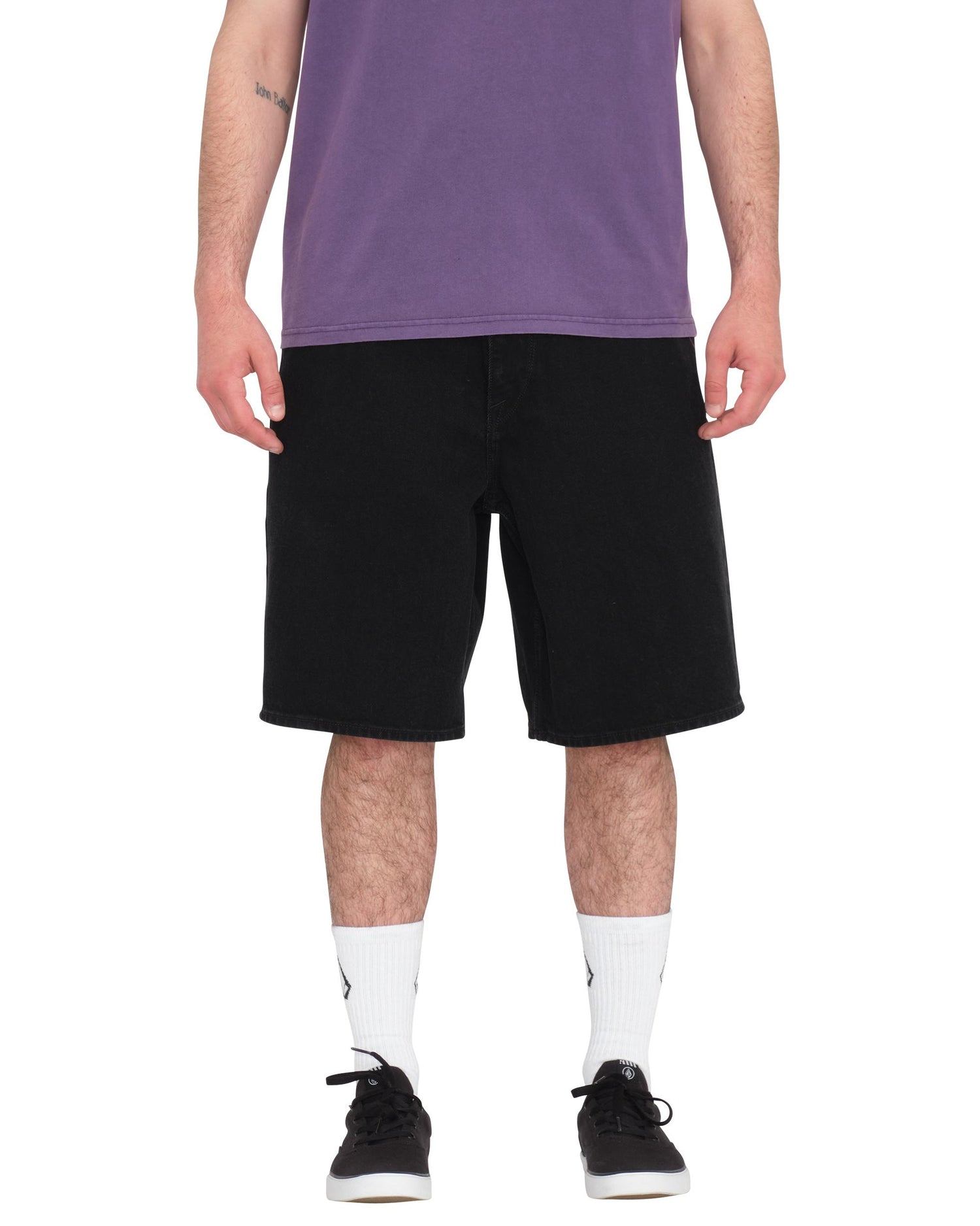 BILLOW DENIM 22 - SHORTS A2012609 _BLK VOLCOM 