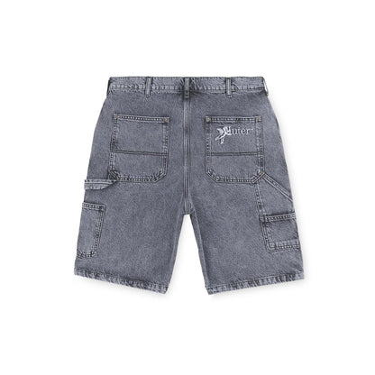 DOUBLE KNEE DENIM - SHORTS 25SIDS04 -GREYBLEACH IUTER 