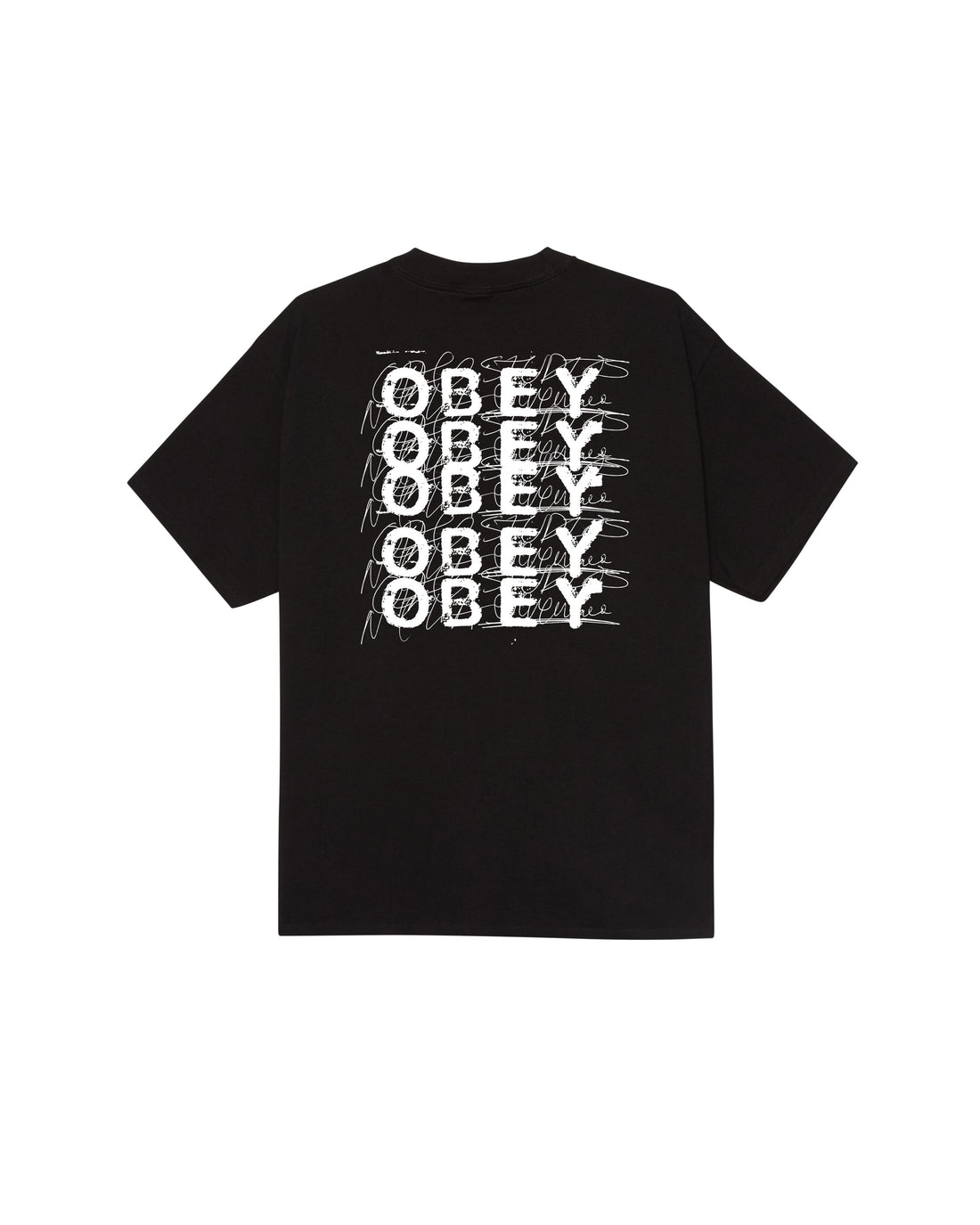 SCRIBBLE - T-SHIRT 22MC0001530 -BLK OBEY 