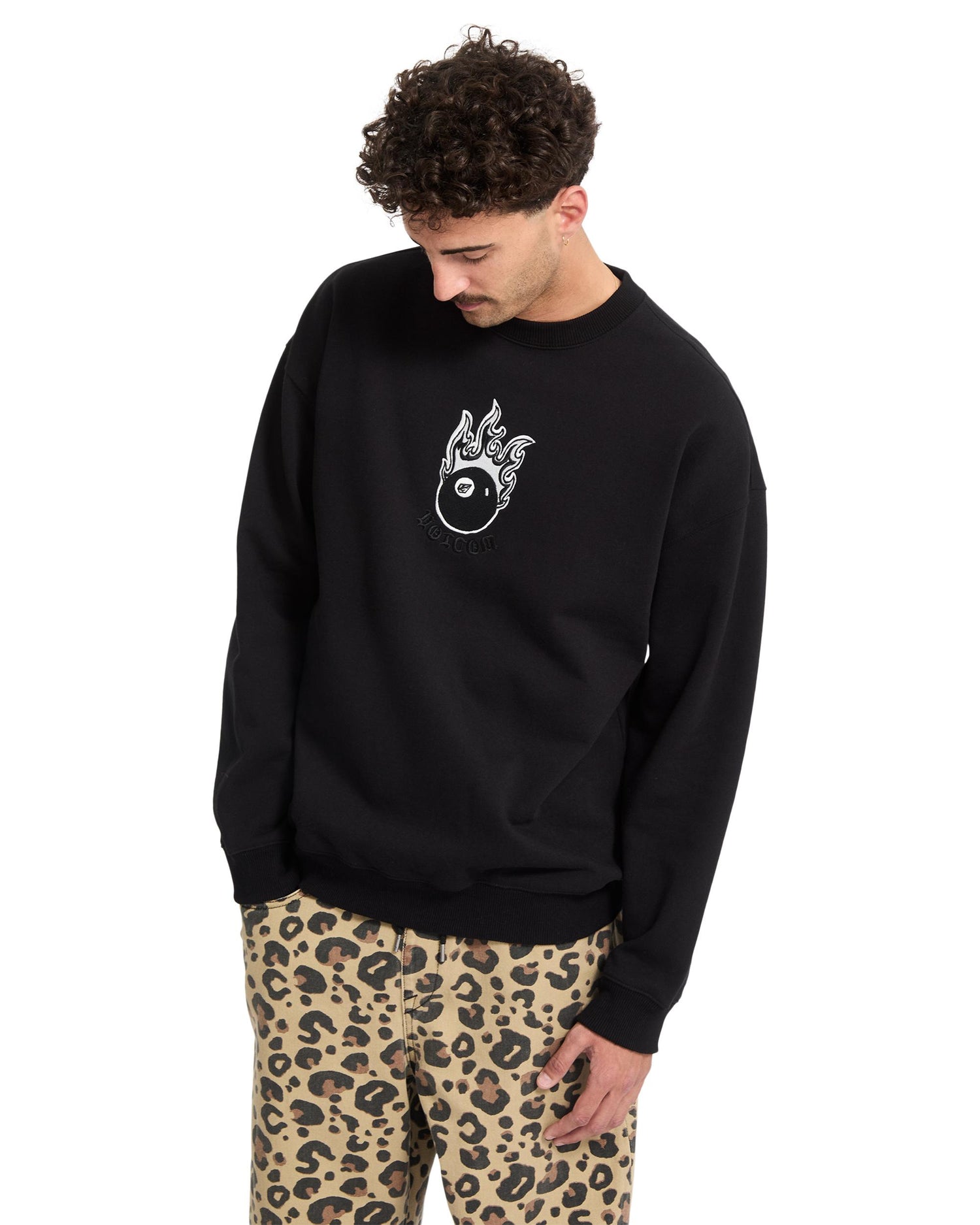 FA SETH CONBOY CREW - FELPA A4612621 _BLK VOLCOM 