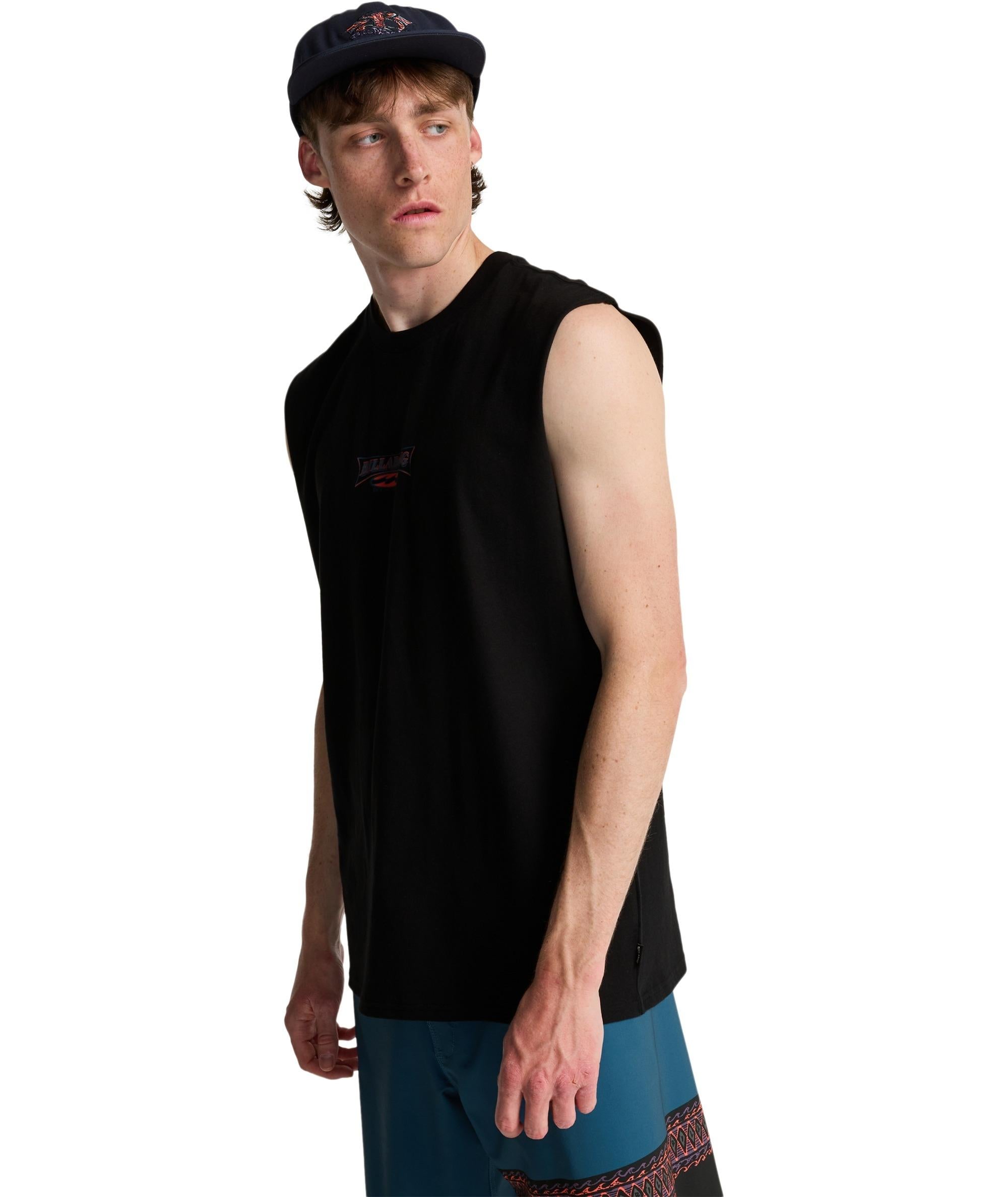 BURLEIGH MU - T-SHIRT EBYZT00491 -BLK BILLABONG 