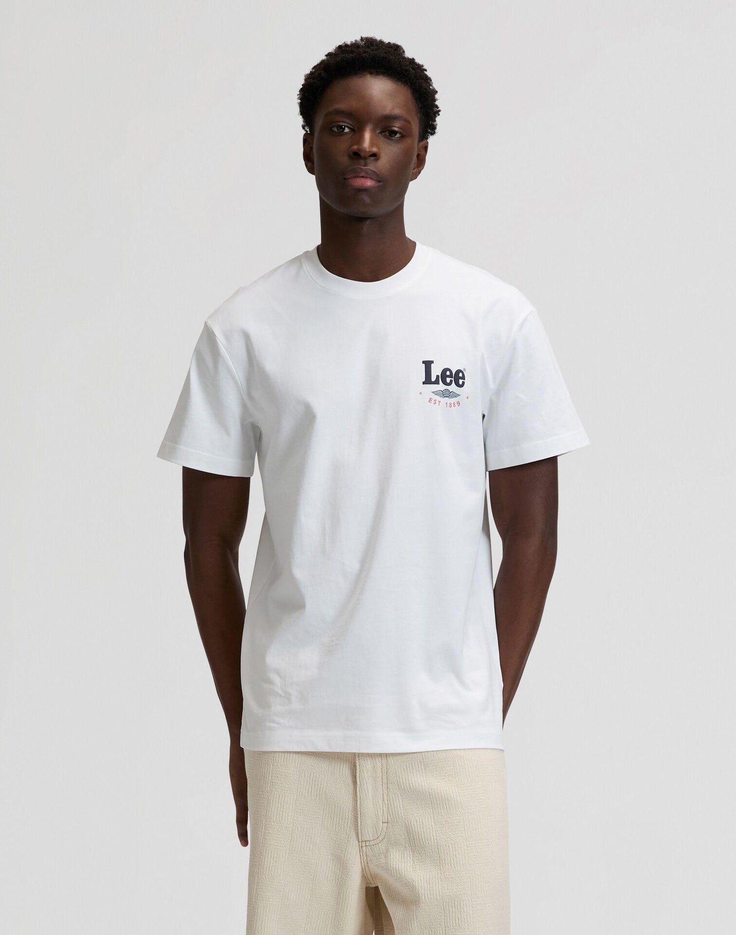 STAMP LEE BRIGHT WHITE - T-SHIRT 112376493 . LEE 
