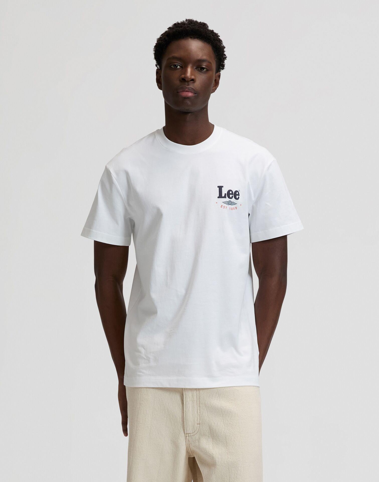 STAMP LEE BRIGHT WHITE - T-SHIRT 112376493 . LEE 