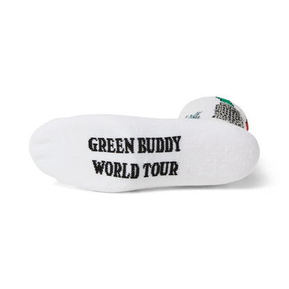 GREEN BUDDY TOURIST SOCK - CALZE 71MA0000661-GB -WHITE HUF 