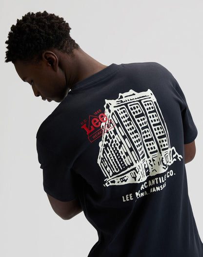 WORKWEAR BUILDING REBEL NAVY - T-SHIRT 112378771 . LEE 