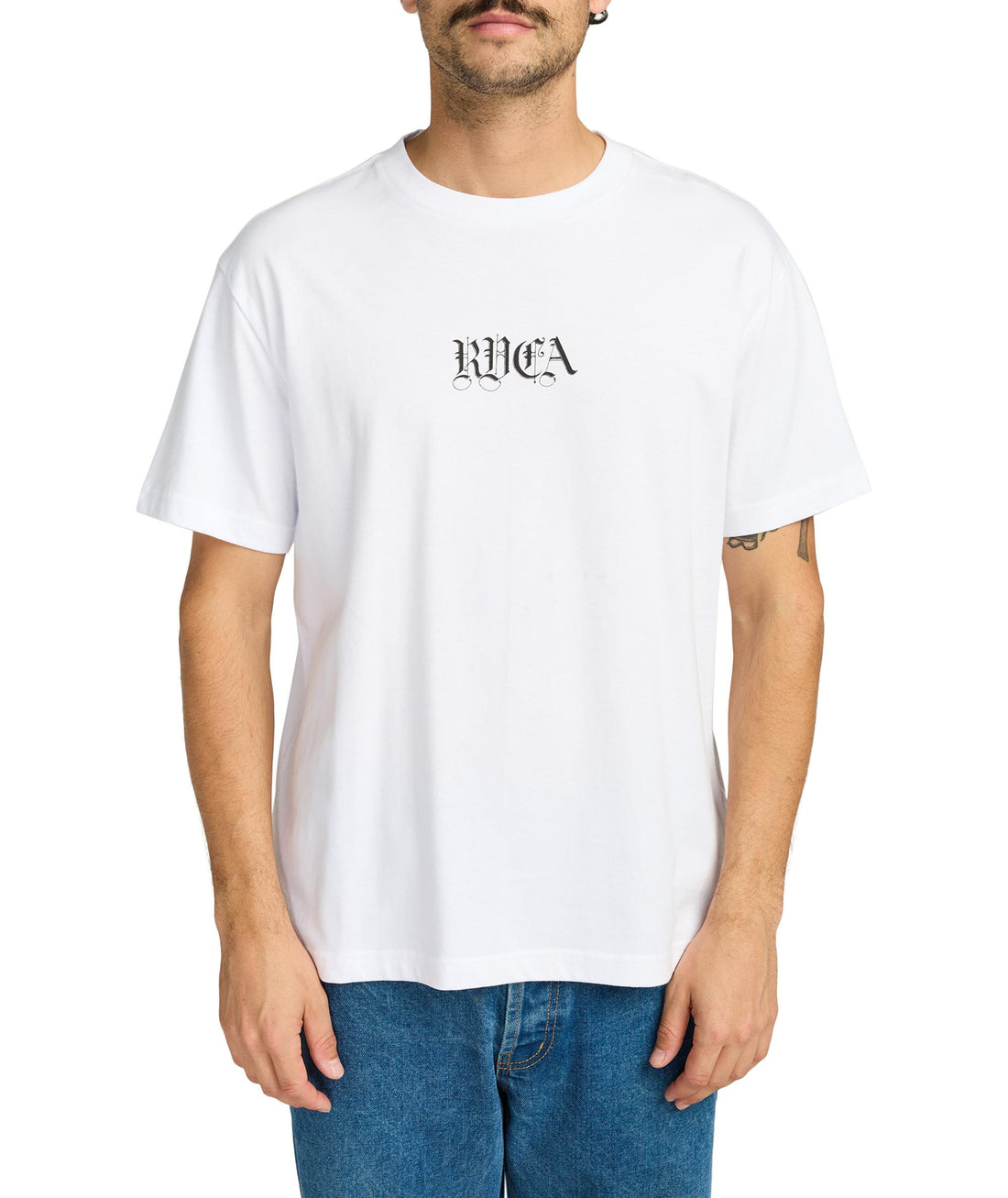 BENJ BATTLE - T-SHIRT EVYZT00254 -WHT RVCA 