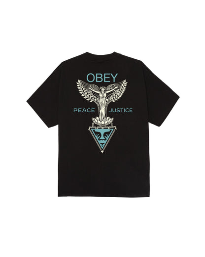 NOUVEAU ANGEL - T-SHIRT 22MC0001692 -BLK OBEY 