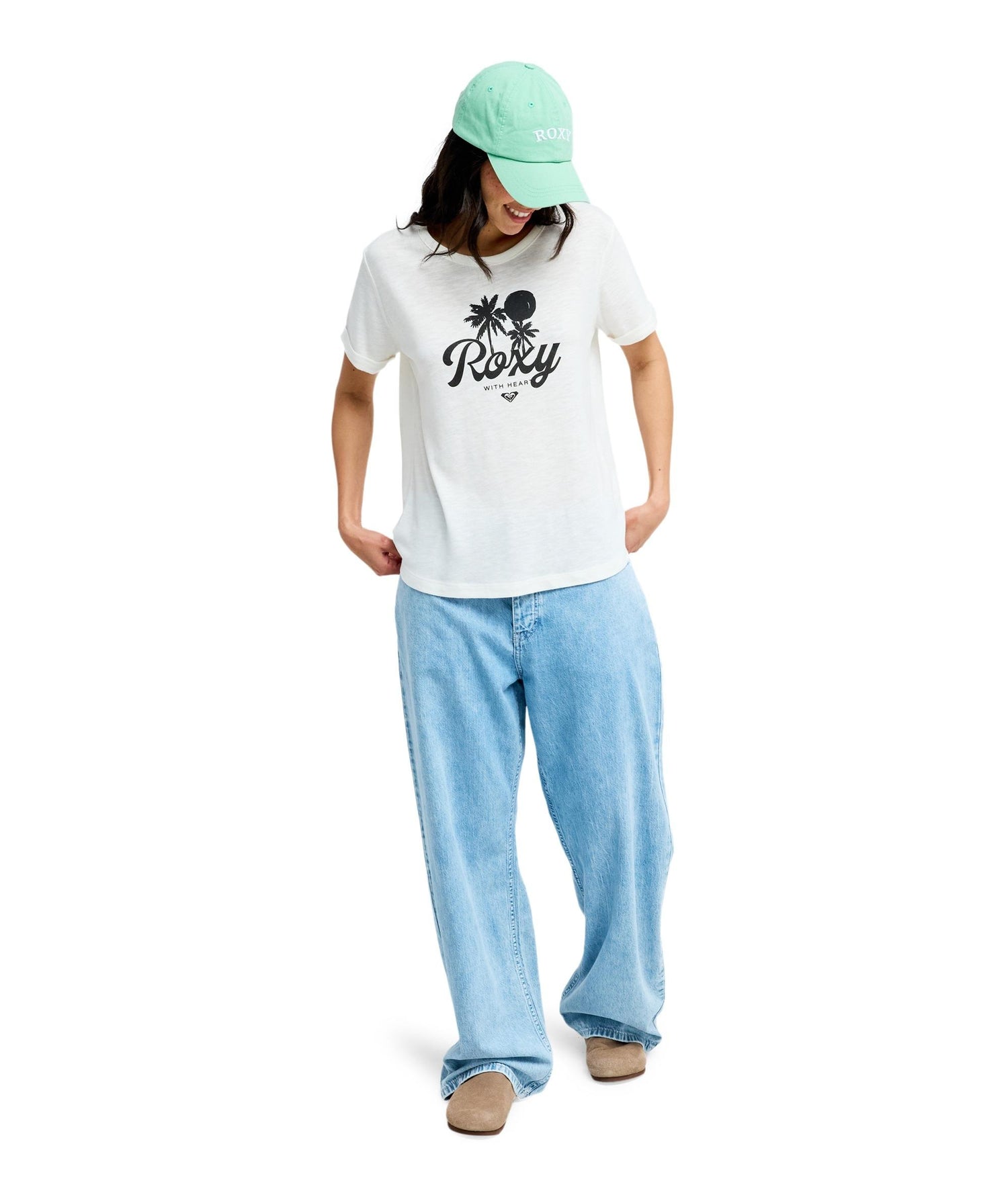 OCEANWAVE REGULAR SLUB - T-SHIRT ERJZT06096 -WZA0 ROXY 