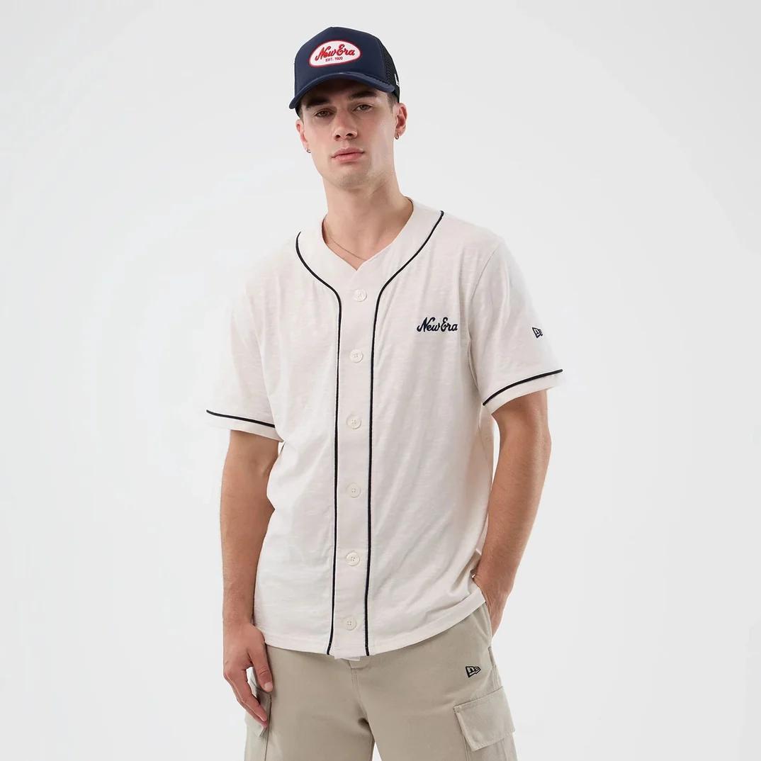 NE SLUB BASEBALL JERSEY - T-SHIRT 60856189 . NEW ERA 