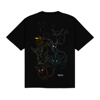 EEVEE EVOLUTION TEE - T-SHIRT TS1345-T4 -01 DOLLY NOIRE 